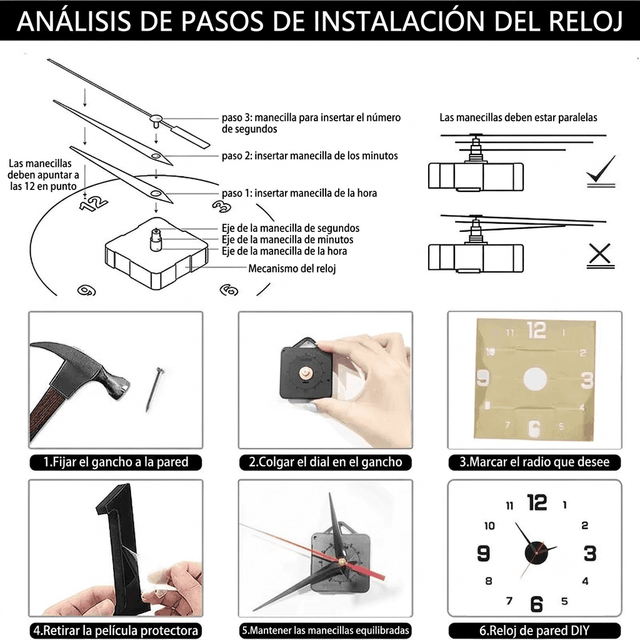Reloj de Pared 3D