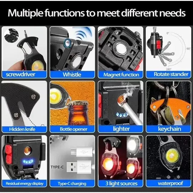 Linterna Llavero Multifuncional