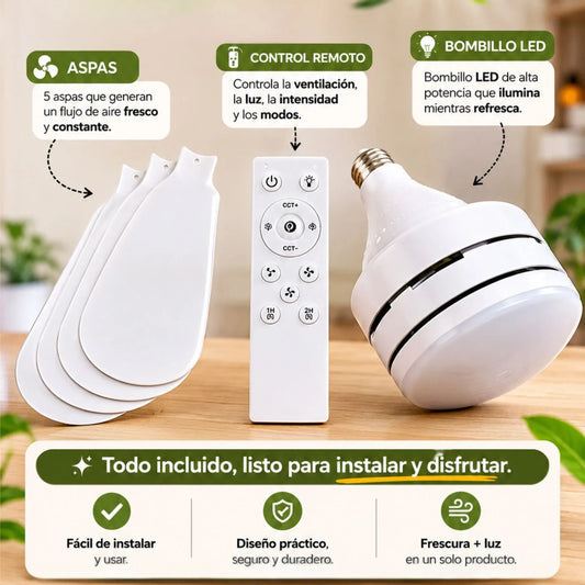 Bombillo LED Ventilador De Techo