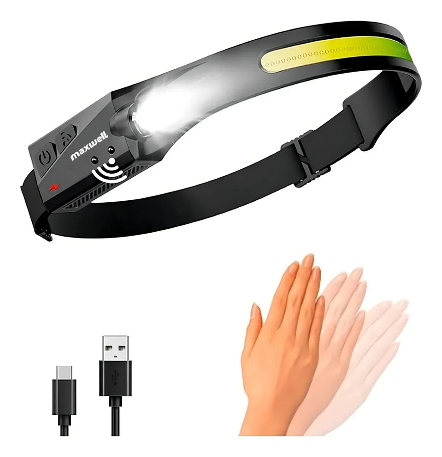 Linterna Frontal LED Recargable Maxwell