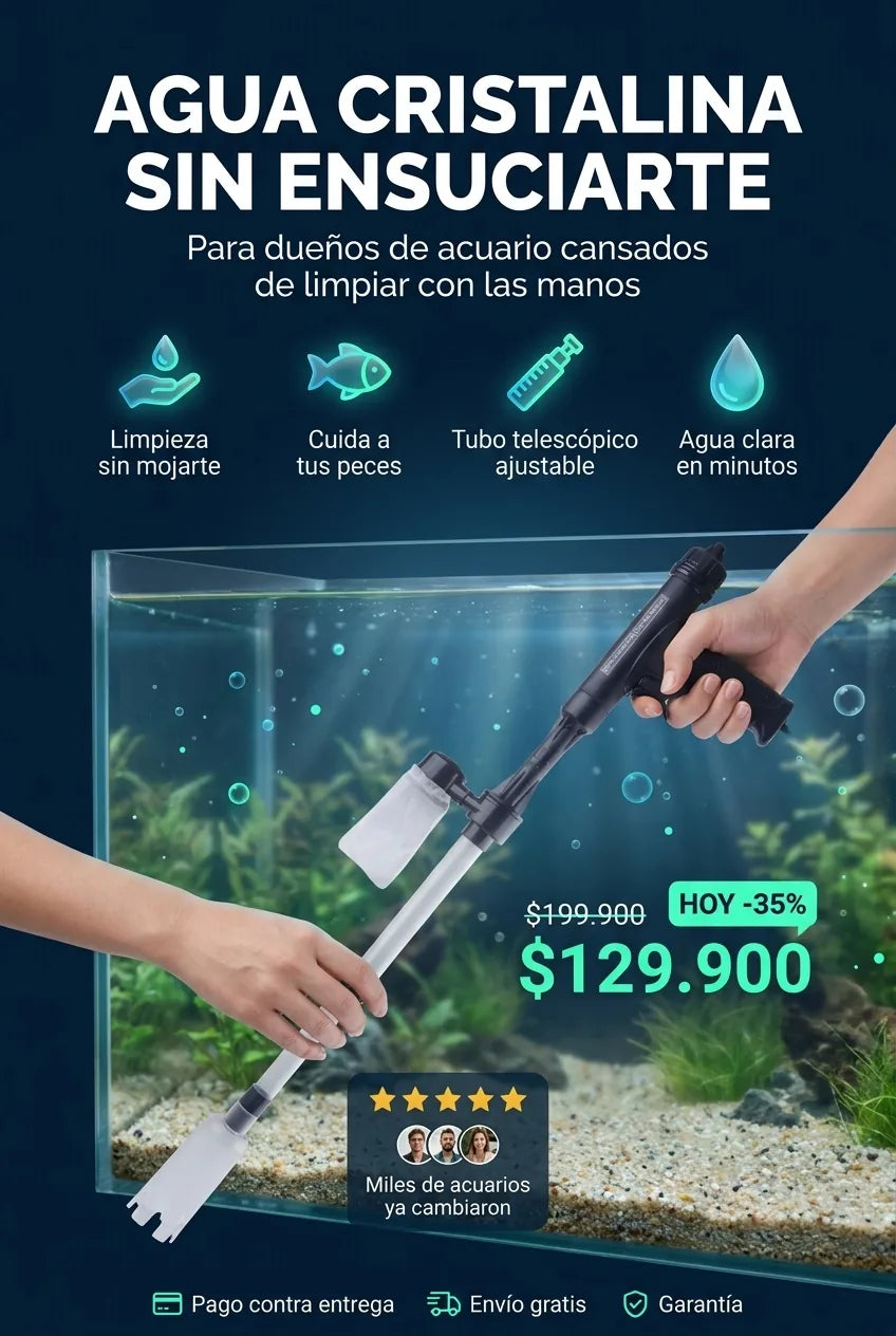 AquaClean Pro - Sifón Eléctrico de Acuario - Hero