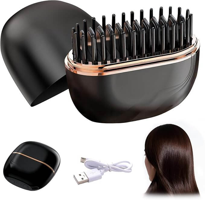 Cabello liso.
Sin salón. Sin cable.