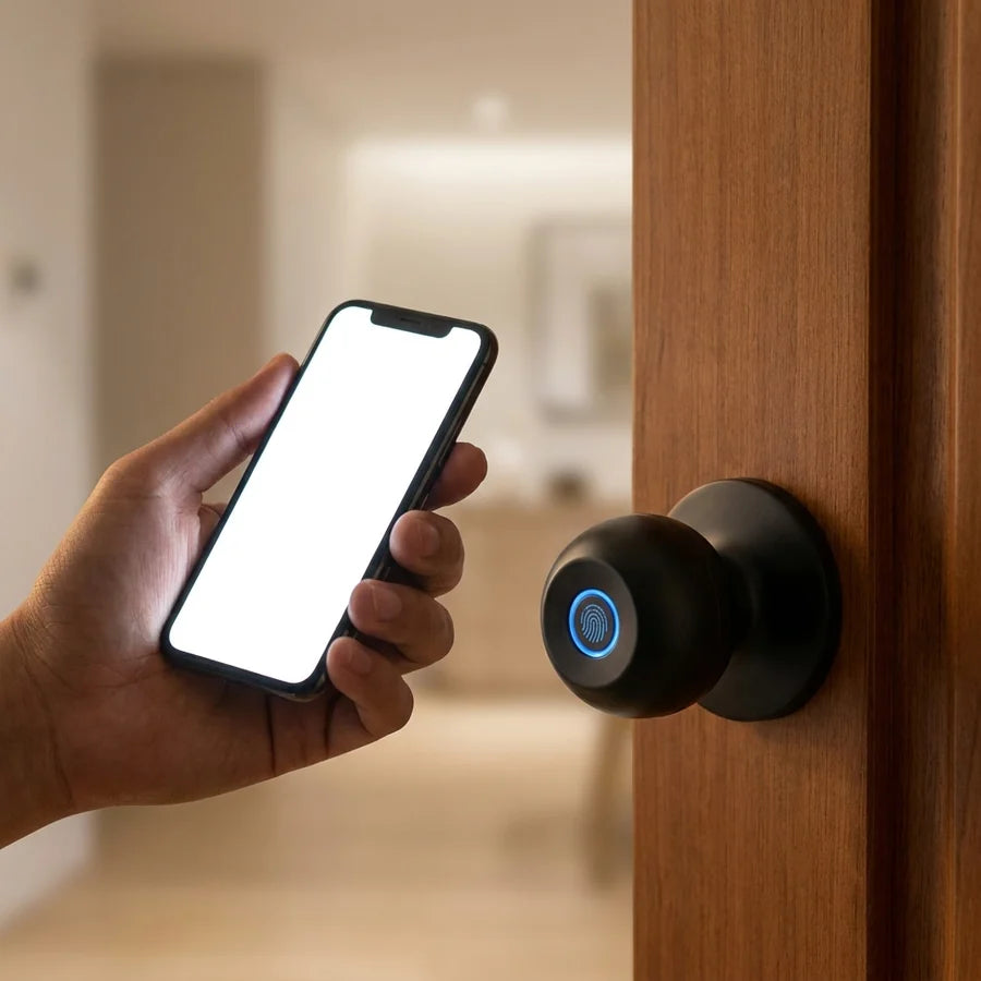 Chapa de Seguridad Inteligente con Huella Digital