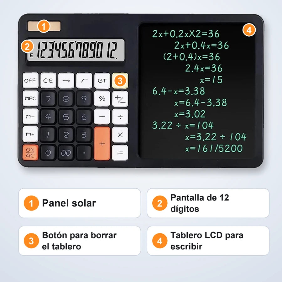 Calculadora Con Tablero Digital Borrable