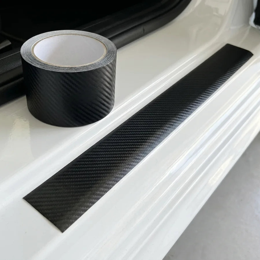 Cinta De Vinilo Con Acabado Fibra De Carbono