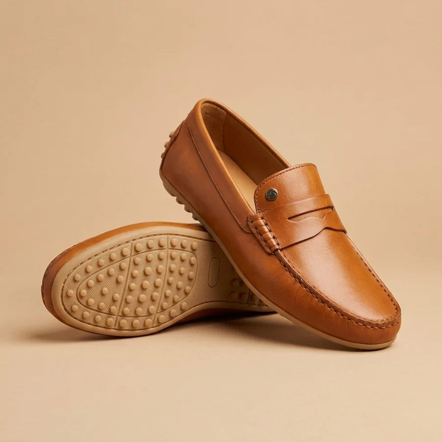 Mocasín en Cuero Genuino
