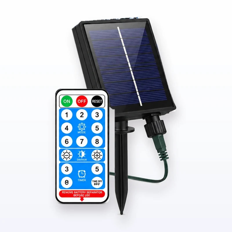Luces Navideñas Con Panel Solar X 10 Metros