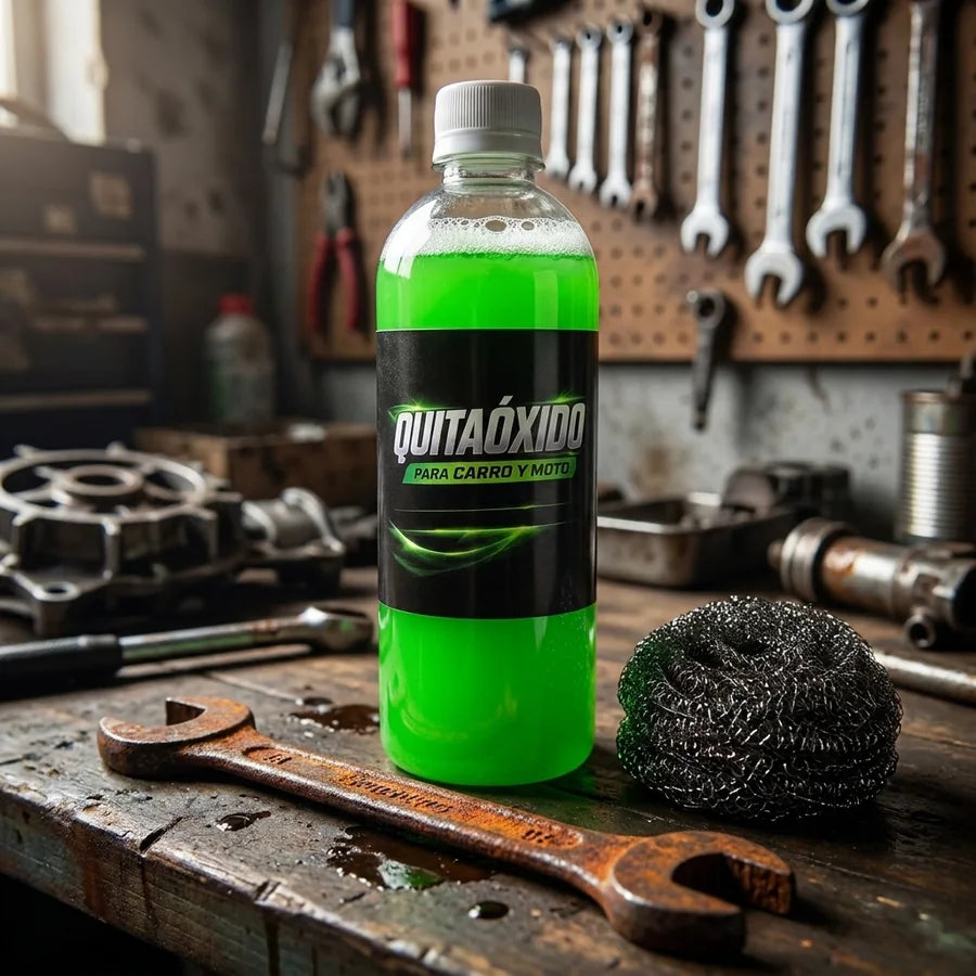 Quitaóxido Addio Sporco 500ml + Esponja de Alambre