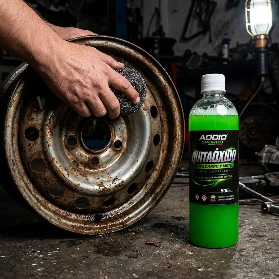 Quitaóxido Addio Sporco 500ml + Esponja de Alambre
