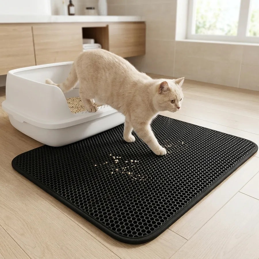 Tapete Alfombra Para Arenero De Gatos