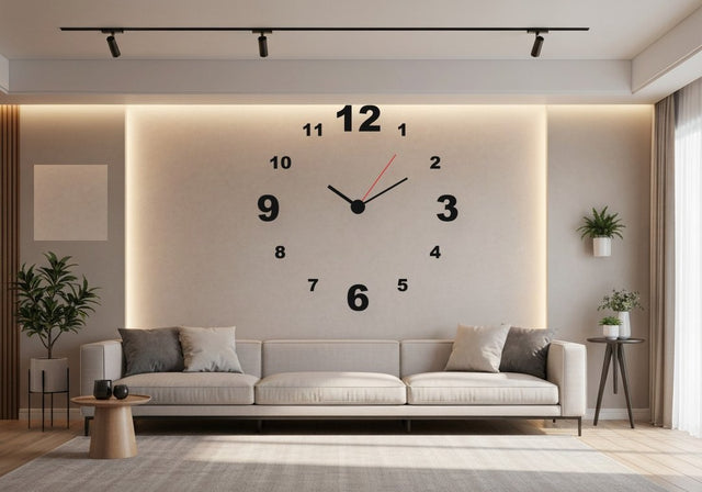 Reloj 3D en la pared